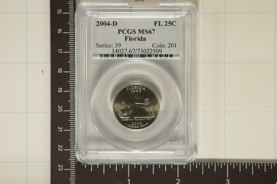 2004-S FLORIDA QUARTER PCGS MS67