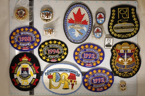 16 PIECE LOT OF CANADA CURLING: 9 NICE PATCHES