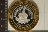 CASINO $10 SILVER TOKEN (UNC) CIRCUS CIRCUS