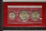 1976-S US BICENTENNIAL 3 COIN UNC SET IN ENVELOPE