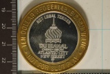 CASINO $10 SILVER TOKEN (UNC) TAJ MAHAL ATLANTIC