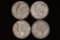 4-SILVER MERCURY DIMES: 2-1939 & 2-1941-D'S