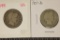 1898 & 1907 SILVER BARBER QUARTERS
