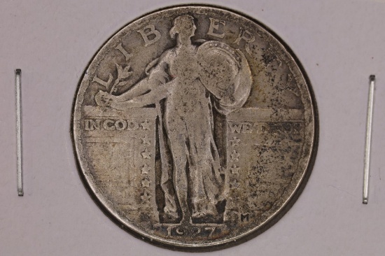 1927 SILVER STANDING LIBERTY QUARTER