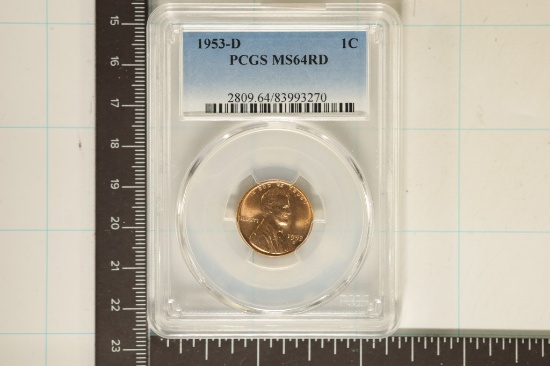 1953-D LINCOLN WHEAT CENT PCGS MS64RD