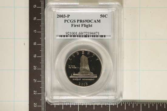 2003-P US FIRST FLIGHT HALF DOLLAR PCGS PR69 DCAM