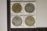 4-METAL $1 CASINO GAMING TOKENS: CACHE CREEK
