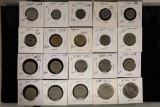 20-ASSORTED SPAIN COINS: 1953-1975: 5-10