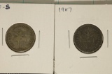 1907 & 1907-S US/PHILIPPINES SILVER 20 CENTAVOS