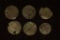 6 SILVER DIME SIZED OTTOMAN EMPIRE PARA COINS: