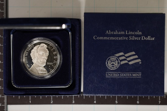 2009-P US PF ABRAHAM LINCOLN SILVER DOLLAR IN BOX
