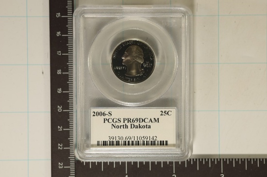 2006-S NORTH DAKOTA QUARTER PCGS PR69 DCAM