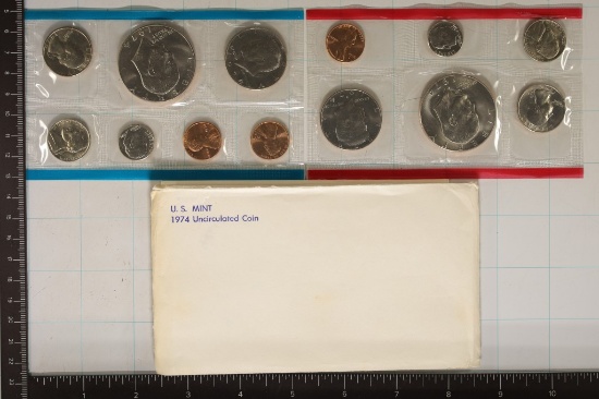 1974 US MINT SET (UNC) P/D/S (WITH ENVELOPE)