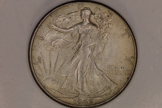 1945 SILVER WALKING LIBERTY HALF DOLLAR