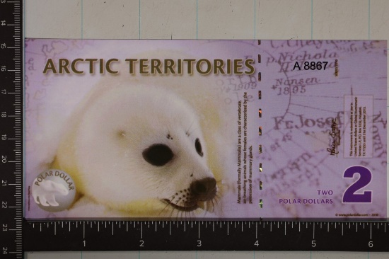 2010 ARCTIC TERRITORIES 2 POLAR DOLLARS POLYMER
