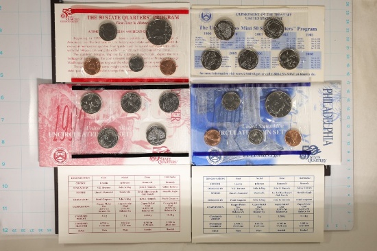 1999 US MINT SET (UNC) P/D (WITH ENVELOPE)