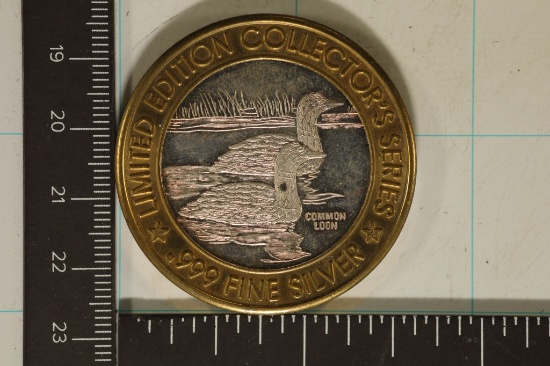 CASINO $10 SILVER TOKEN (UNC) WINDSOR CASINO