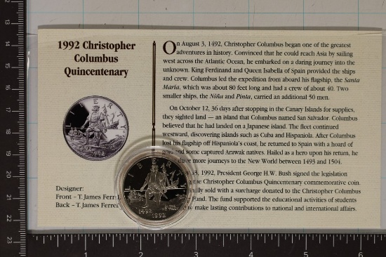 1992 CHRISTOPHER COLUMBUS QUINCENTENARY HALF