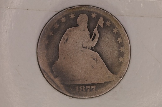 1877 -CC SEATED LIBERTY HALF DOLLAR