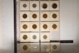 19- JAPAN COINS: 1-50 YEN IN 20 PAGE POCKET HOLDER