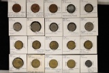 20 ASSORTED FOREIGN ERROR COINS: 5-BOLIVIA &