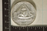 2 OZ. .999 FINE SILVER UNC ROUND THOTH EGYPTIAN