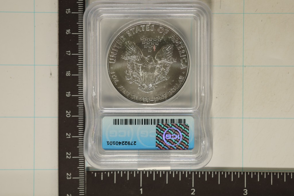 2015年 シルバーイーグル MS70 NGC Certified Uncirculated Silver Eagle 2015 MS70 NGC | Golden