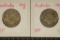 1943-S & 1944-S AUSTRALIA SILVER 1 SHILLING