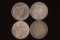 2-1866, 1875 & 1906 PERU SILVER DINERO .2892