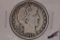 1911 SILVER BARBER HALF DOLLAR VERY GOOD