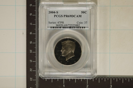 2004-S KENNEDY HALF DOLLAR PCGS PR69 DCAM