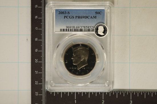 2003-S KENNEDY HALF DOLLAR PCGS PR69 DCAM