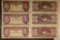 6-MAGYAR NEMEZETI 100 FORINT BILLS: 5-1984 & ONE