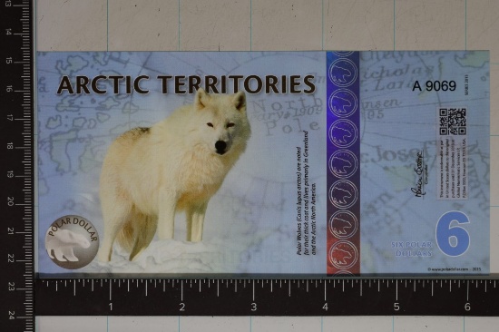 2013 ARCTIC TERRITORIES 6 POLAR DOLLAR CU