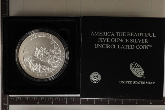 2014-P 5 OZ. SILVER US SHENANDOAH ROUND