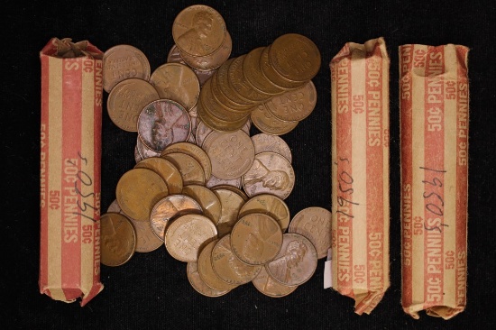150 ASSORTED 1950'S LINCOLN WHEAT CENTS