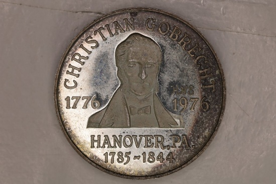 .71 TROY OZ. SILVER 1776-1976 CHRISTIAN GOBRECHT
