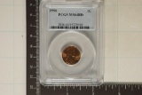 1956 LINCOLN WHEAT CENT PCGS MS64RD