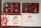 2005 US SILVER PROOF SET (WITH BOX) AND