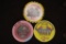 3-PLASTIC $2.50 LAS VEGAS, NEVADA CASINO CHIPS: