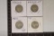 1952-D, 52-S, 54 & 1964 WASHINGTON SILVER QUARTERS