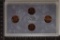 2009-D LINCOLN CENT 4 COIN PF SET IN PLASTIC NO