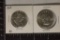 2-SILVER FRANKLIN HALF DOLLARS: 1963 BU & 1952-AU