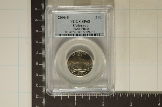 2006-P COLORADO QUARTER SATIN FINISH PCGS SP68
