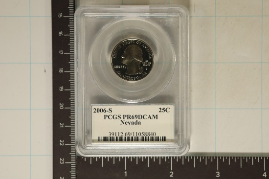 2006-S NEVADA QUARTER PCGS PR69 DCAM