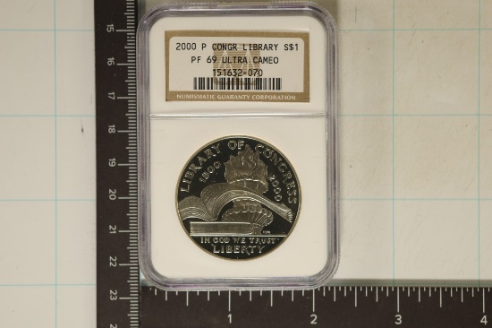 2000-P US CONGRESS SILVER DOLLAR NGC PF69