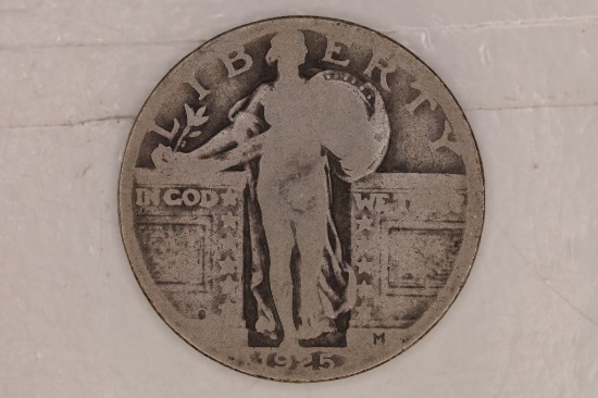 1925 SILVER STANDING LIBERTY QUARTER