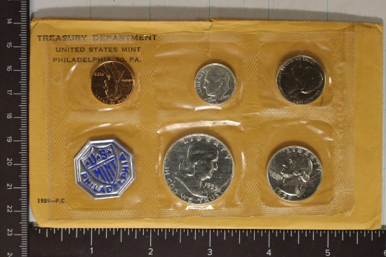 1959 US SILVER PROOF SET (WITH ENVELOPE)