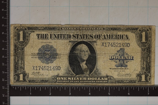 1923 LARGE SIZE $1 SILVER CERTIFICATE BLUE SEAL
