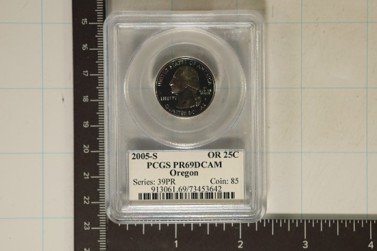 2005-S OREGON QUARTER PCGS PR69 DCAM